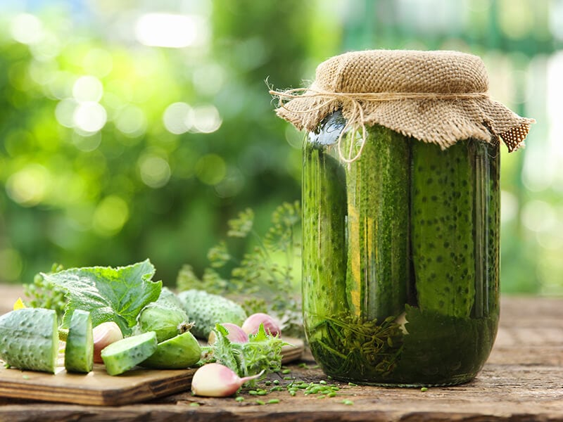 Pickled Cucumbers Jar