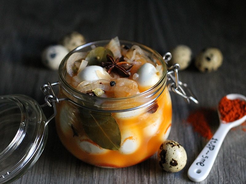 Pickled Quail Eggs