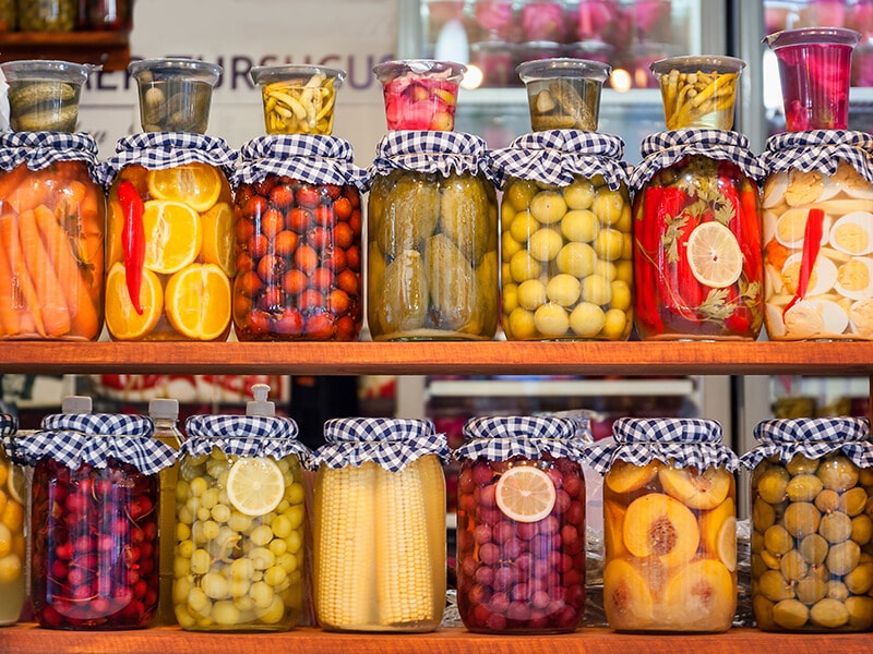 Pickled Vegetables Jars