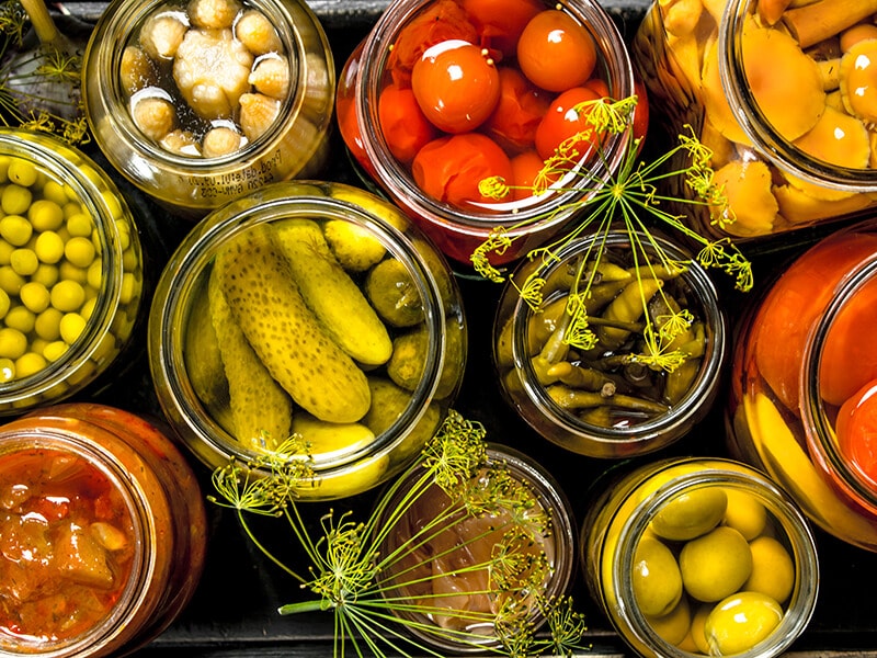 Preserves Vegetables Glass Jars