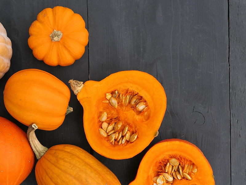 Pumpkins In Kitchen