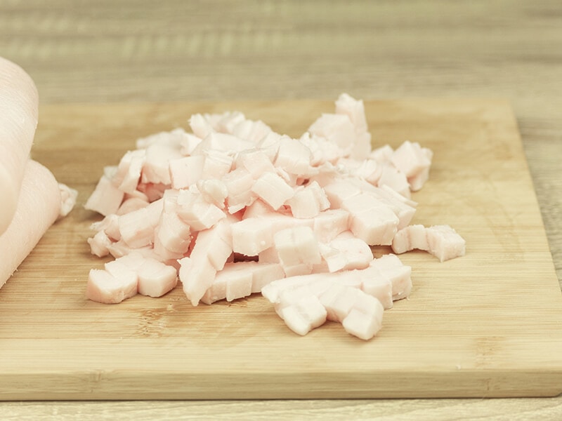 Raw Lard Finely Chopped