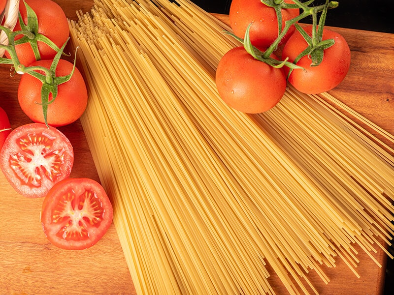 Red Tomatoes And Spaghetti