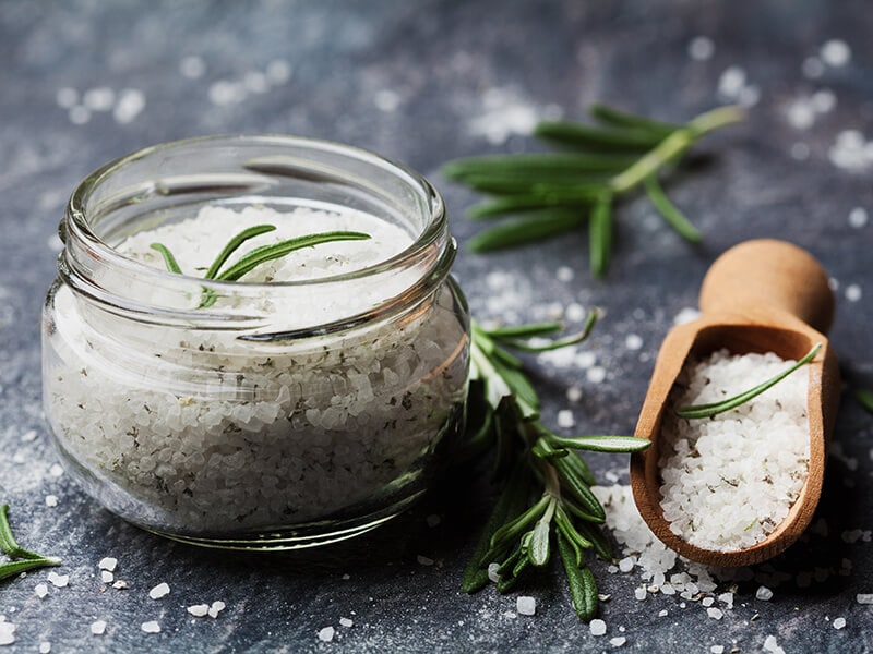 Salt In Glass Containers