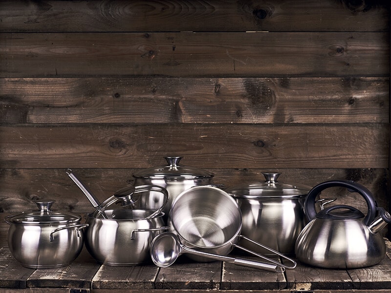 Set Cookware Stainless Steel Pots