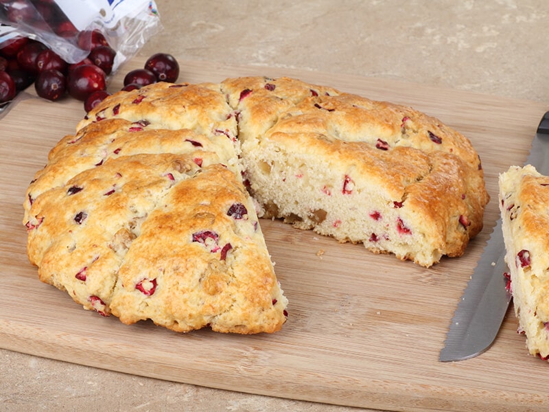 Sliced Cranberry Scone