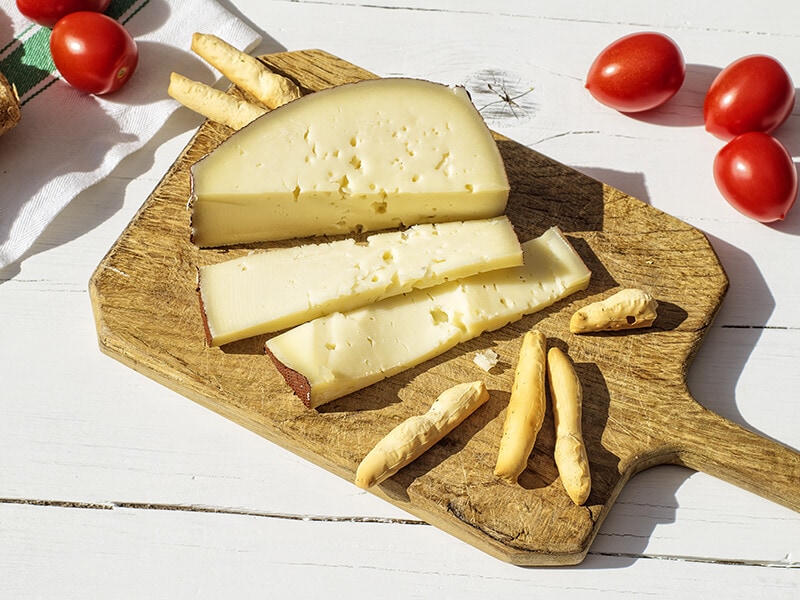 Slices Of Asiago Cheese