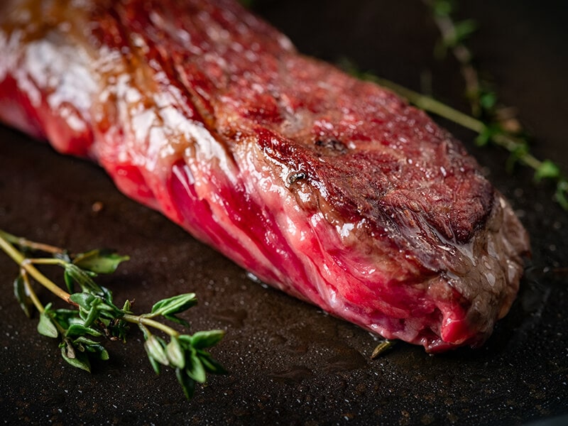 Steak Fried With Spices