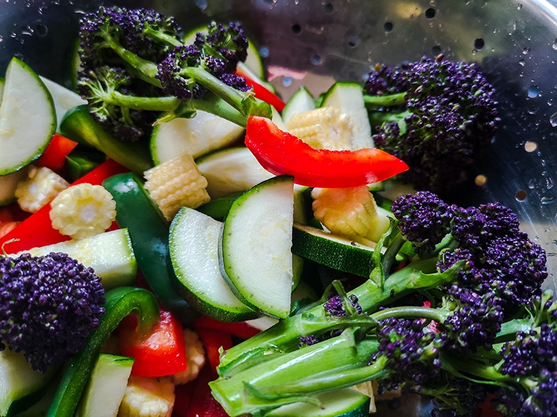 Stir Fry Purple Broccoli