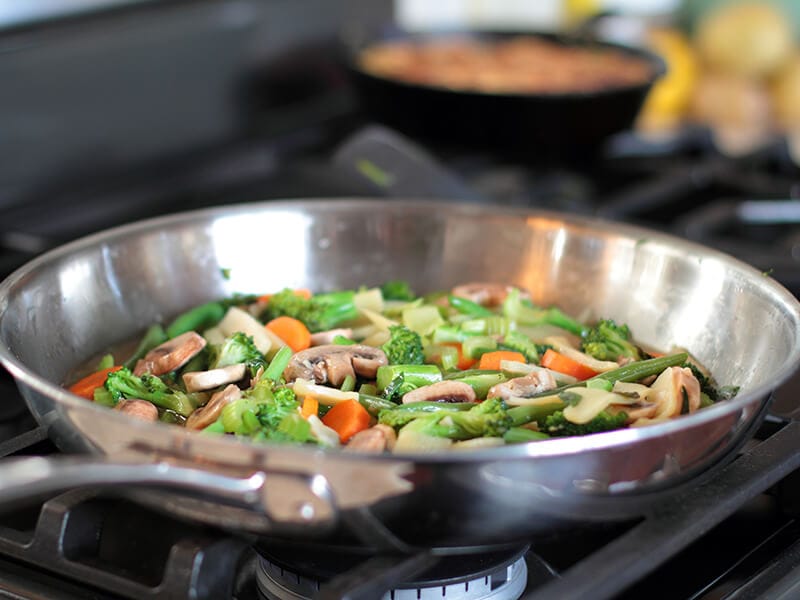 Stir Fry Vegetables Cooking