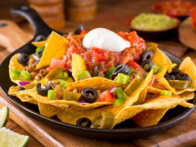 Tortilla Nachos With Cheese