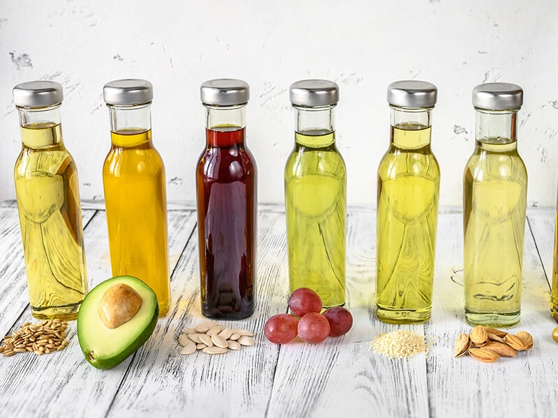 Vegetable Oils On Bottles