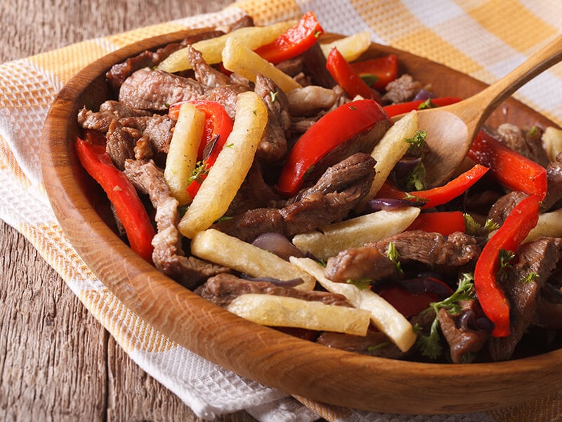 Vegetables And Lomo Saltado