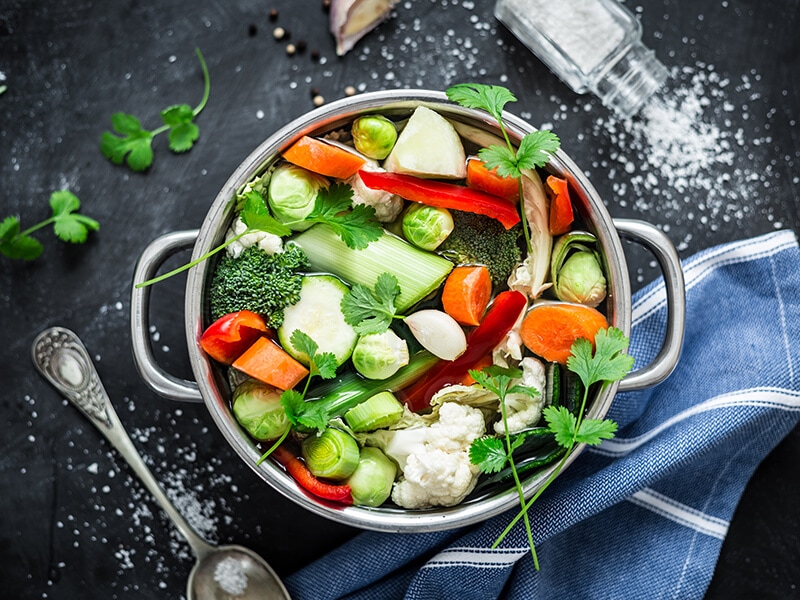 Vegetables In Pot