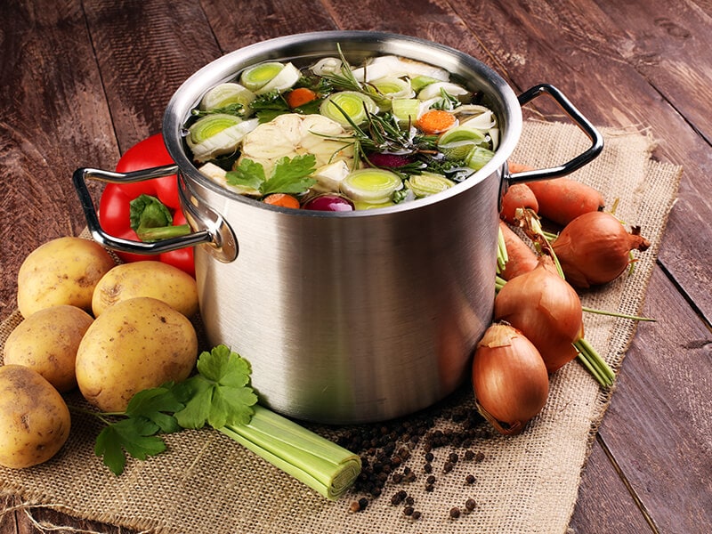 Vegetables In Pot