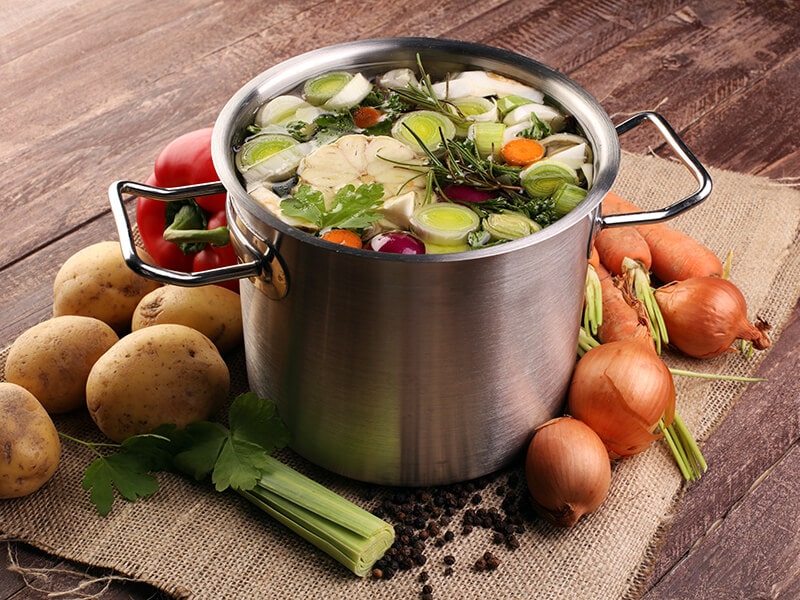 Vegetables With Stockpot