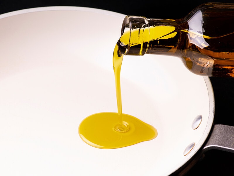 Virgin Olive Oil In Pan