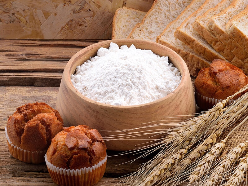 Wheat Flour In Bowl