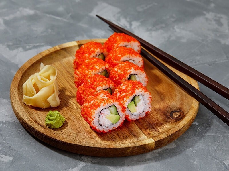 Appetizing Sushi Roll