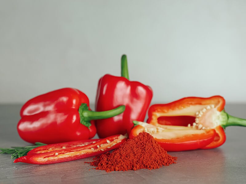 Bell Peppers With Paprika Powder