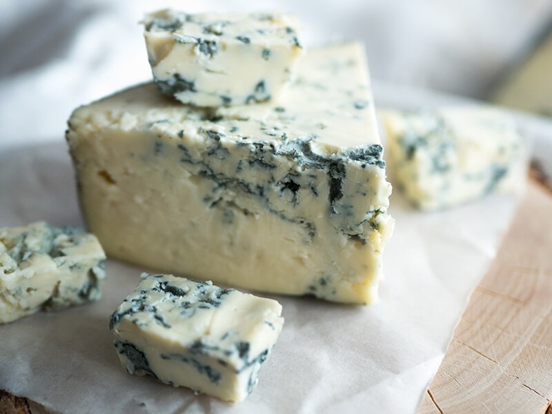 Blue Cheese On Parchment Paper