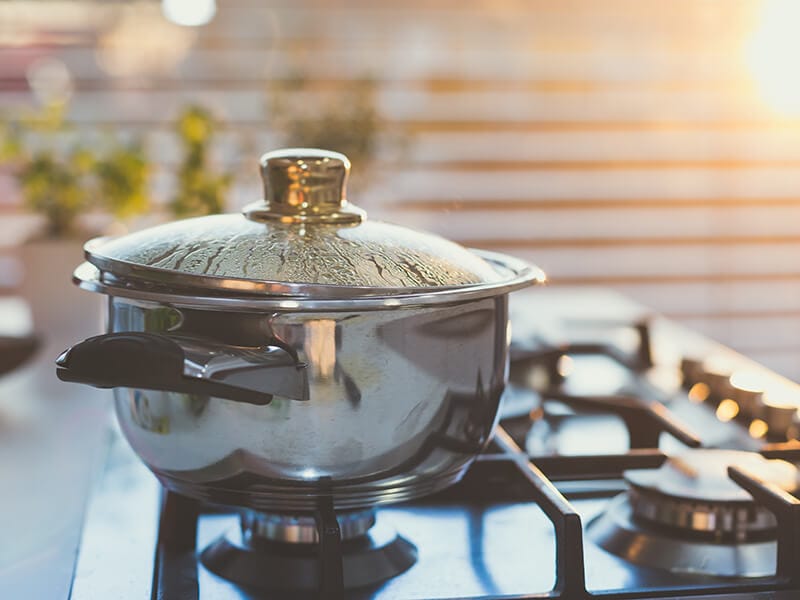 Boiling Water In Pot