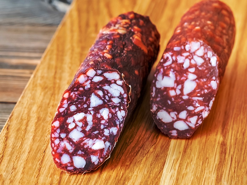 Braunschweiger Sausage In Table