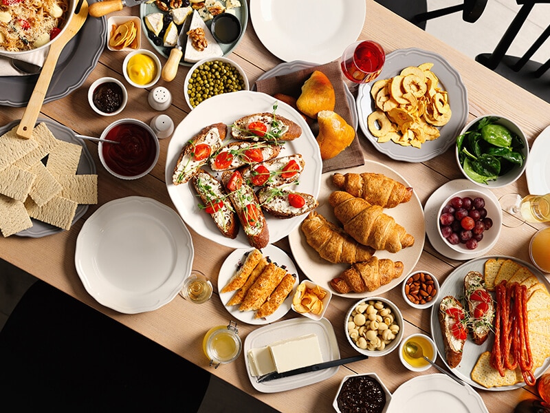 Buffet Table For Brunch