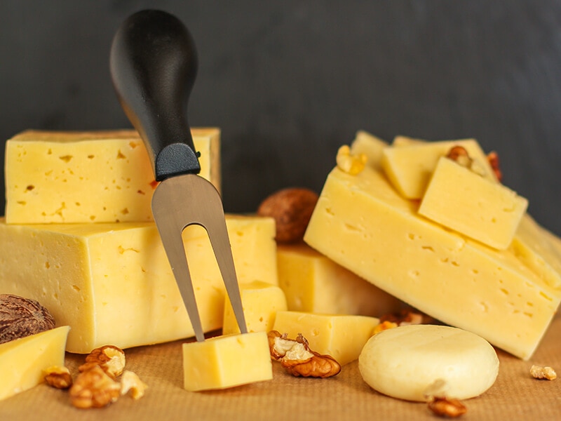 Cheeses On One Slate Plate