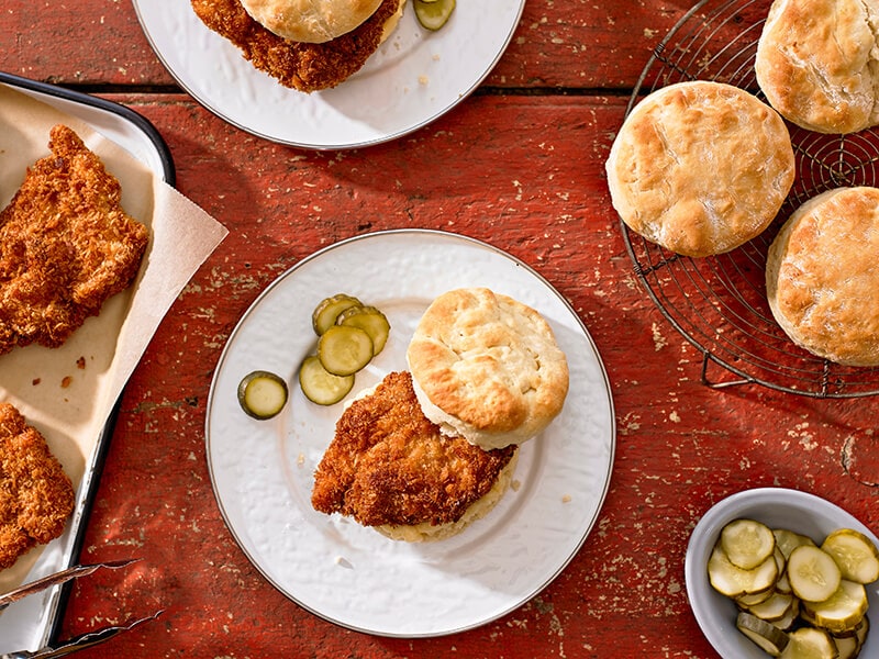 Cold Fried Chicken And Biscuits