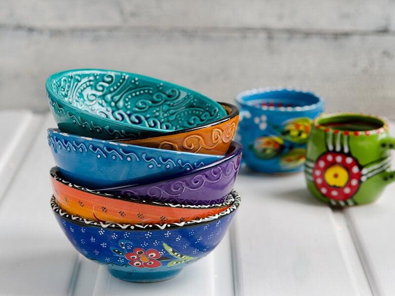 Colored Ceramic Dish