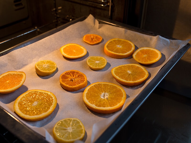 Drying Orange On Parchment