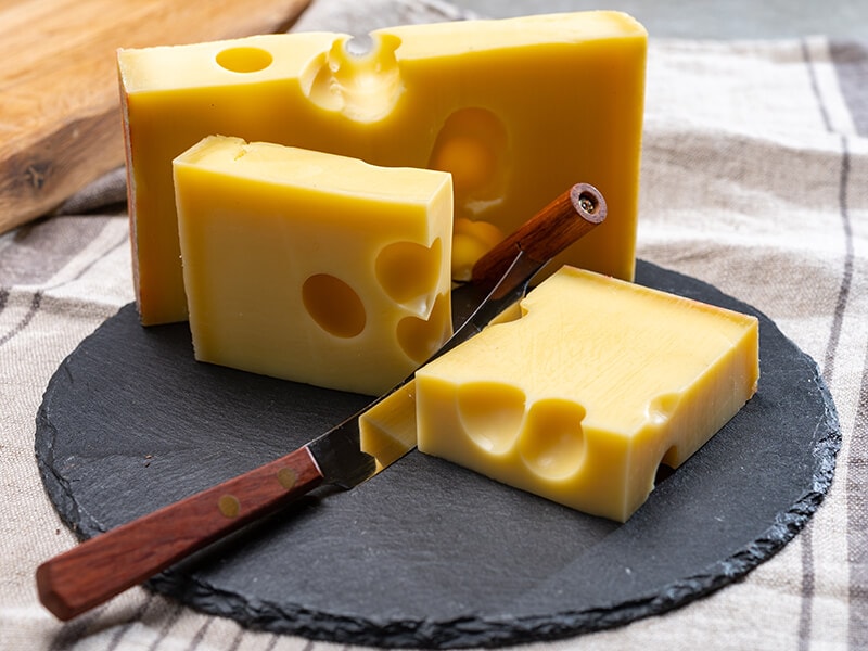 Emmentaler With Round Holes