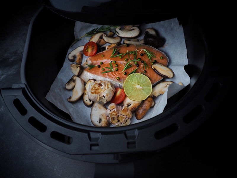 Fresh Salmon Fillet In Air Fryer