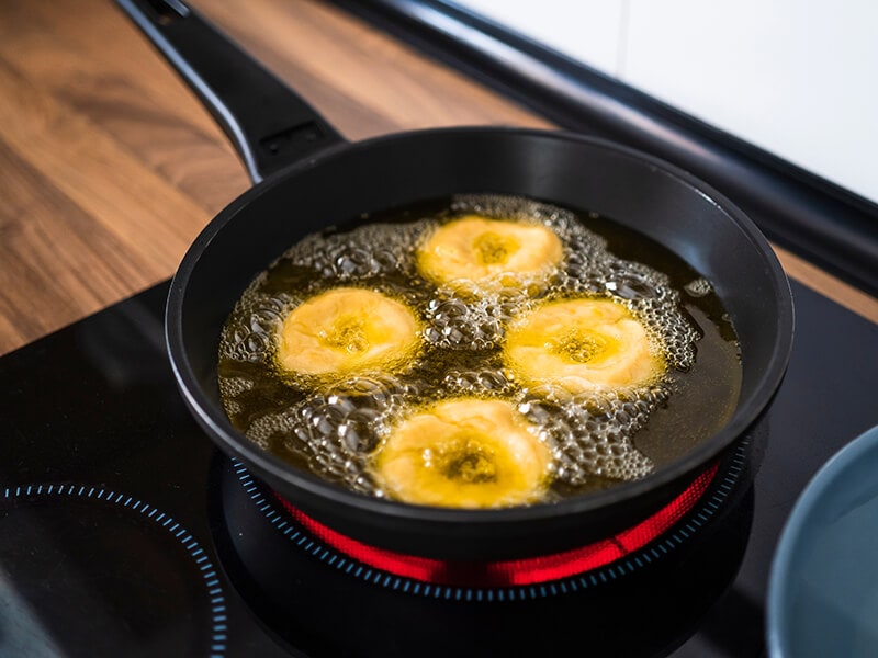 Frying Homemade Donuts