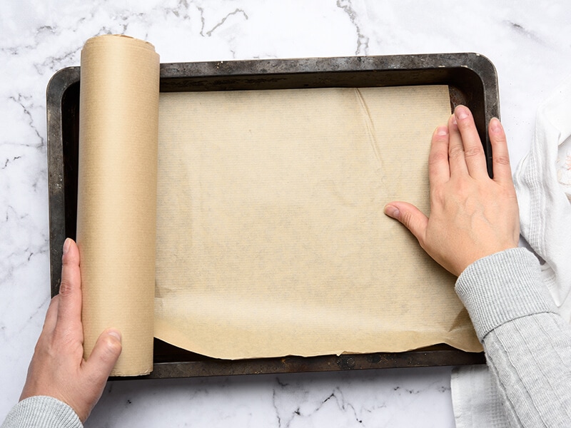 Hands Cover With Parchment Paper