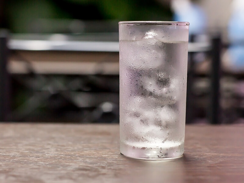 Ice Cup In Table