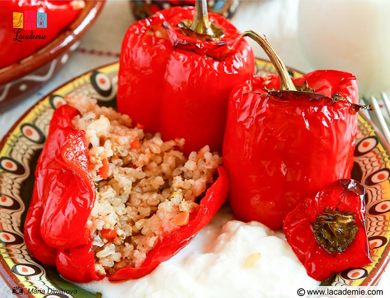 Making Bulgarian Style Stuffed Peppers