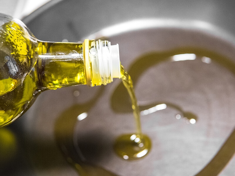 Olive Oil On Pan