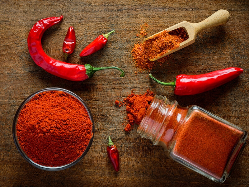 Paprika Powder And Pepper