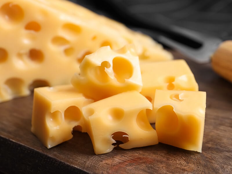 Pieces Of Delicious Cheese