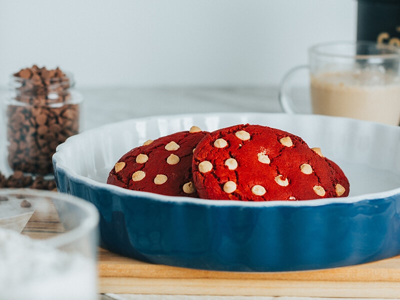 Red Velvet Chocolate Chip Cookies