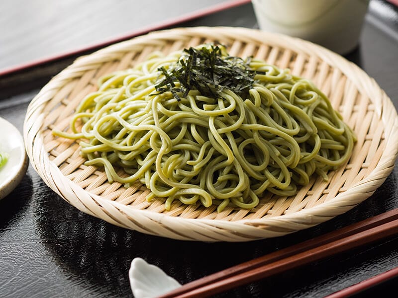 Soba Noodles Green Color