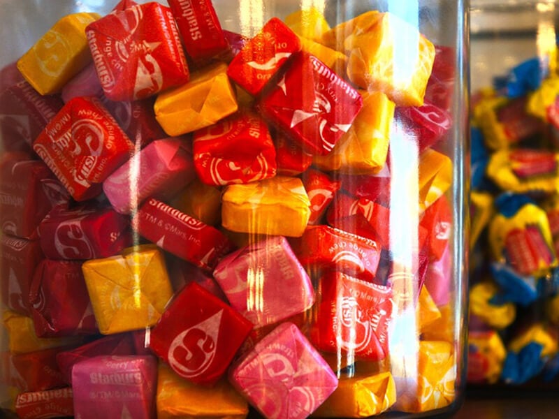 Starburst Wrappers In Jar