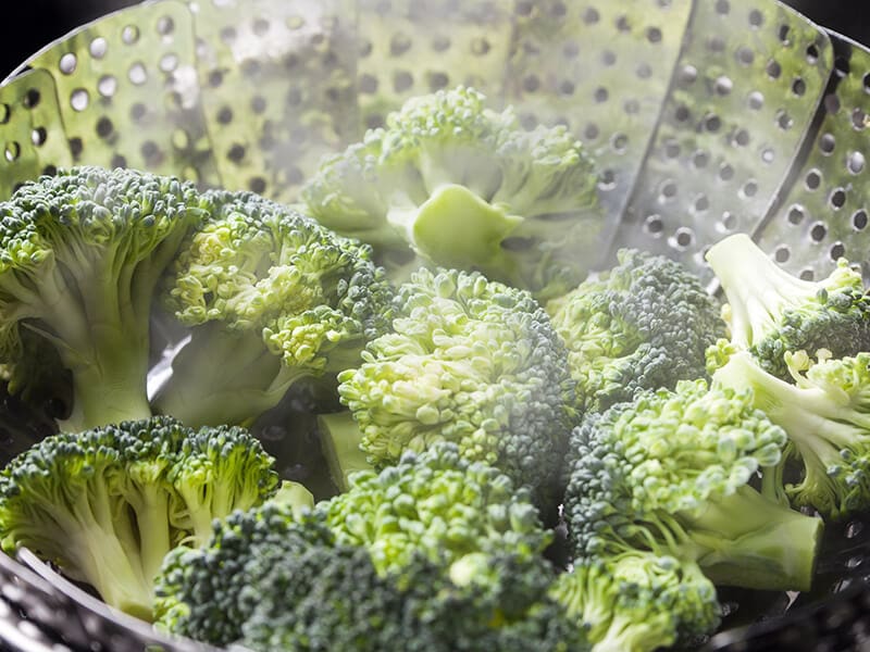 Steamed Green Broccoli