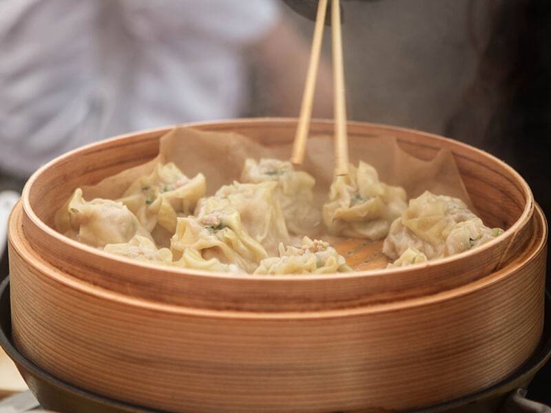 Steamed Korean Dumplings Mandu