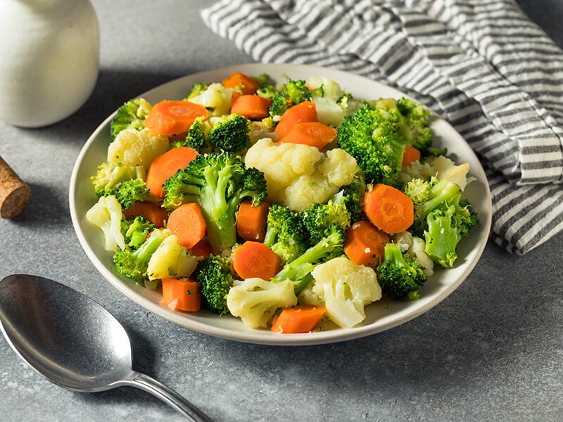 Steamed Vegetables And Carrots