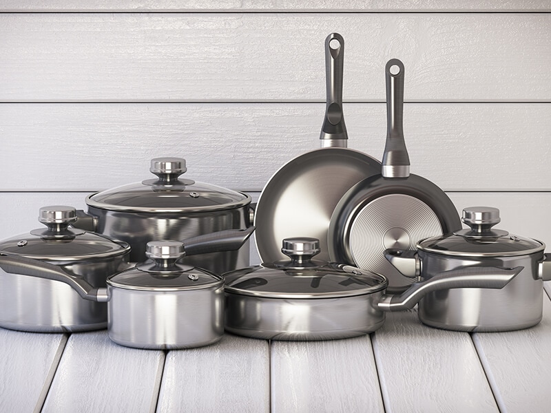 Steel Cookware Various Shapes