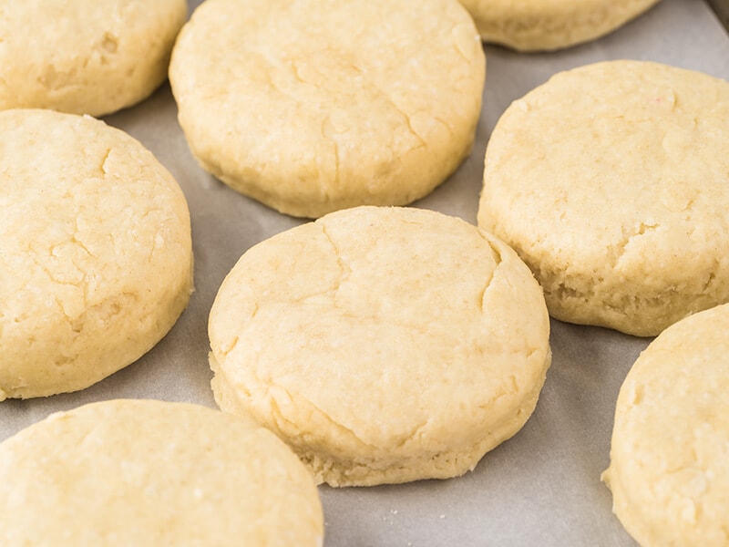 Unbaked Round Scones