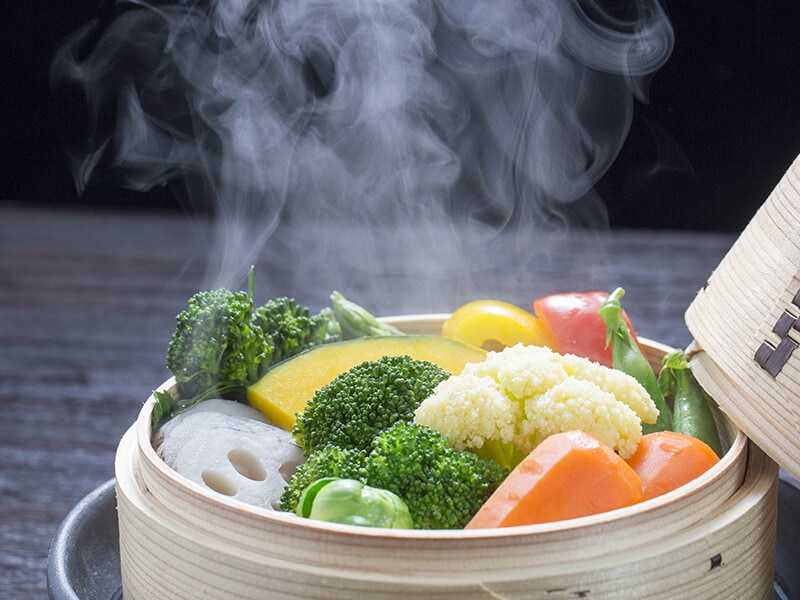 Vegetables Steaming Cooking Method